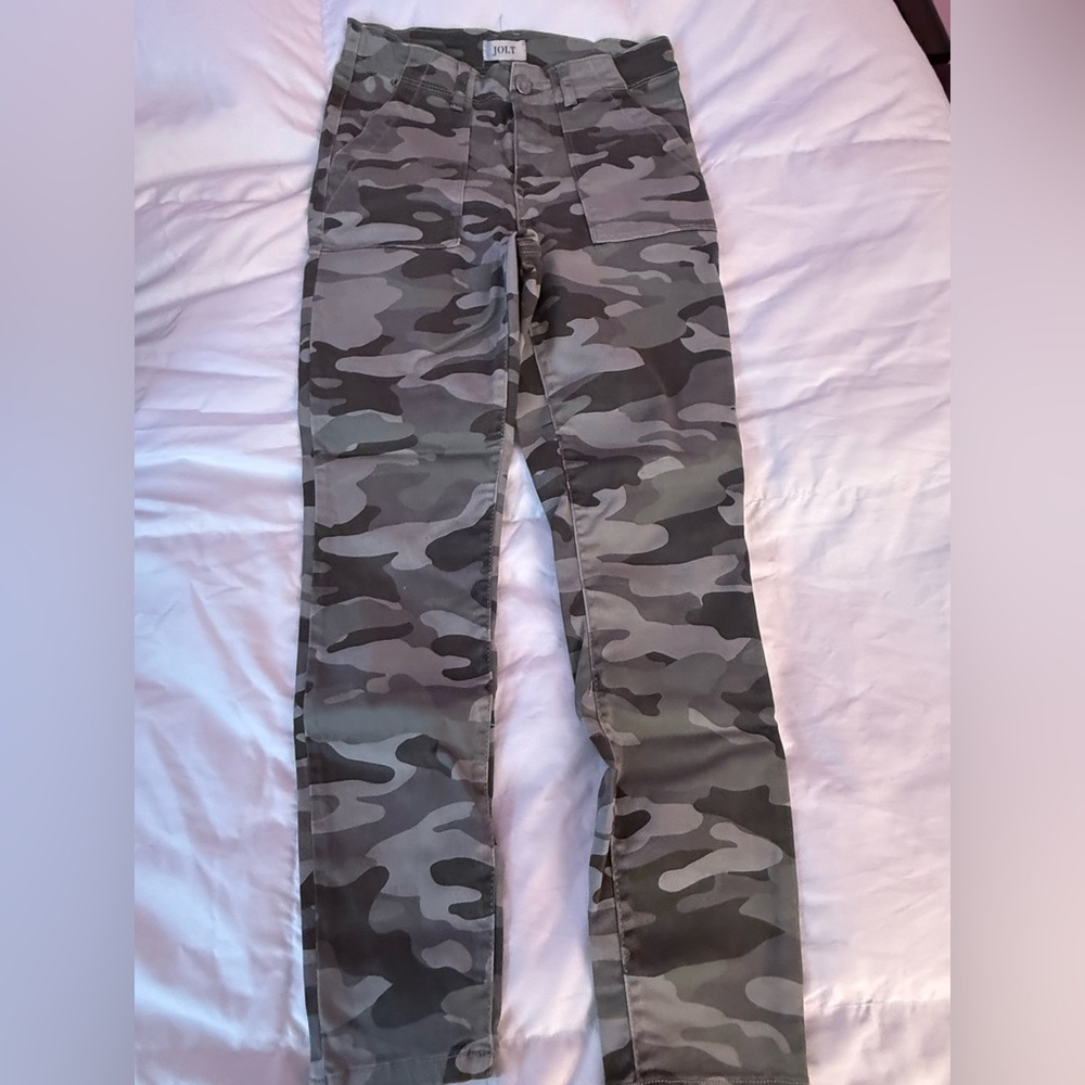 Jolt Gray Camo Cargo Pants